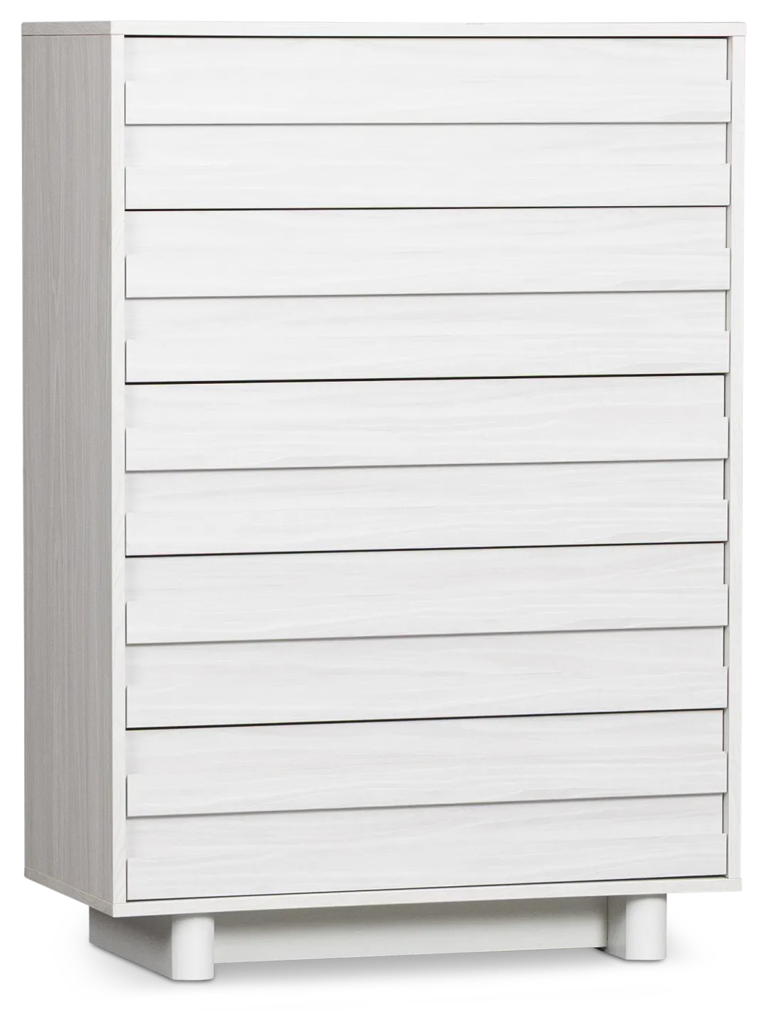 Everett White 5-drawer Chest