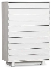 Everett White 5-drawer Chest