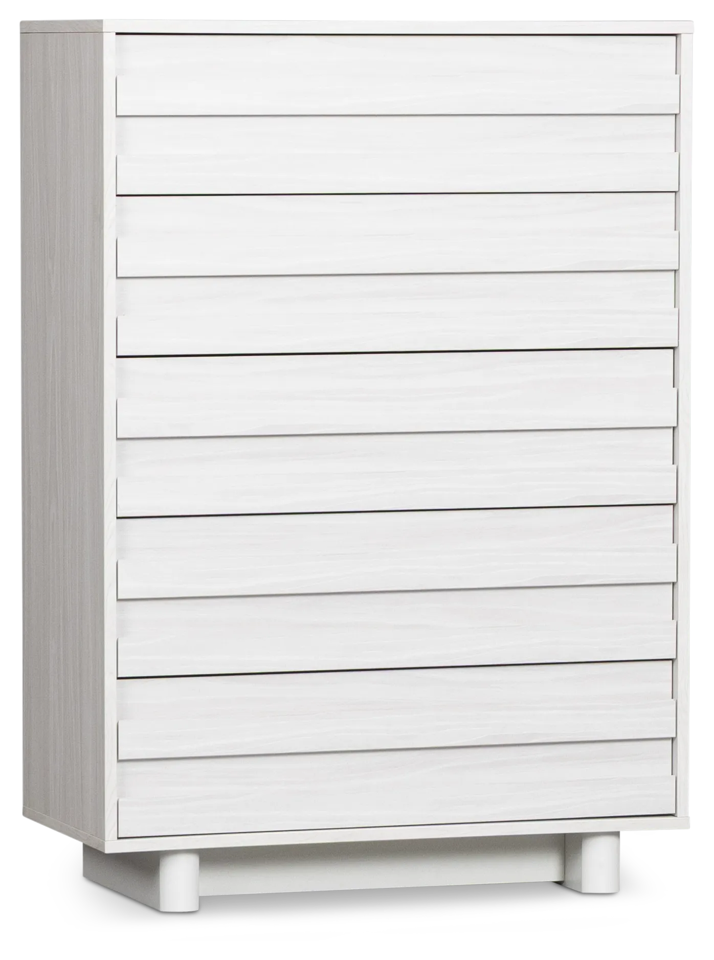 Everett White 5-drawer Chest
