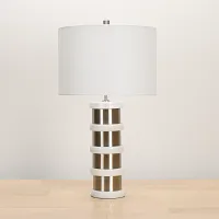Alessia Silver Table Lamp