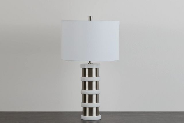 Alessia Silver Table Lamp