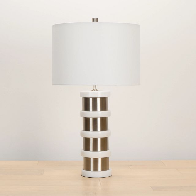 Alessia Silver Table Lamp