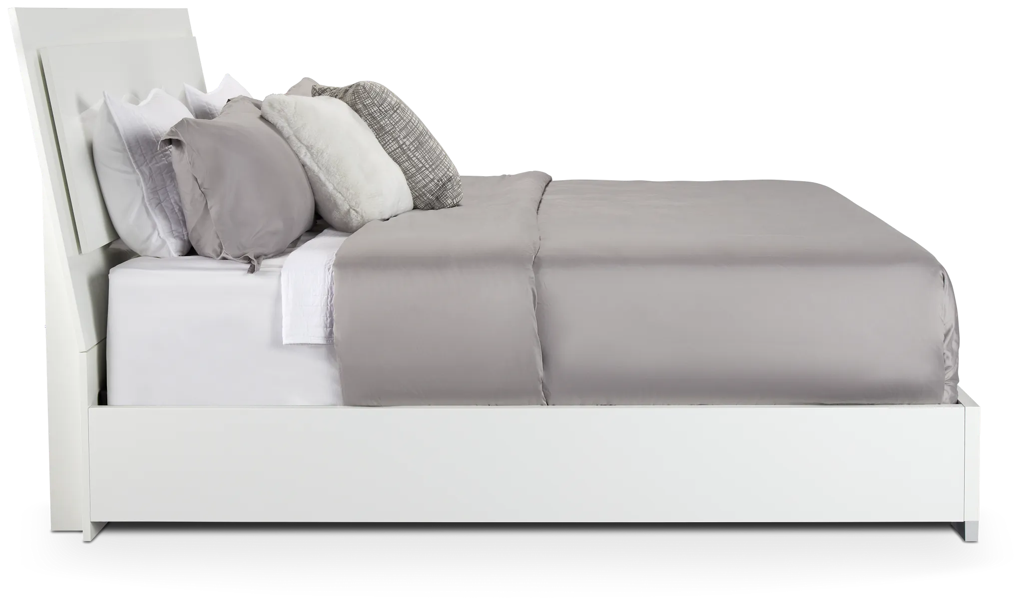 Verona White Platform Bed