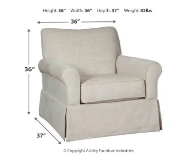 Searcy Ivory Swivel Accent Chair Searcy Ivory Swivel Accent Chair