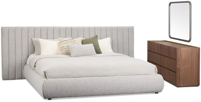 Nomad Gray Uph Spread Bedroom With Mid-tone Cases