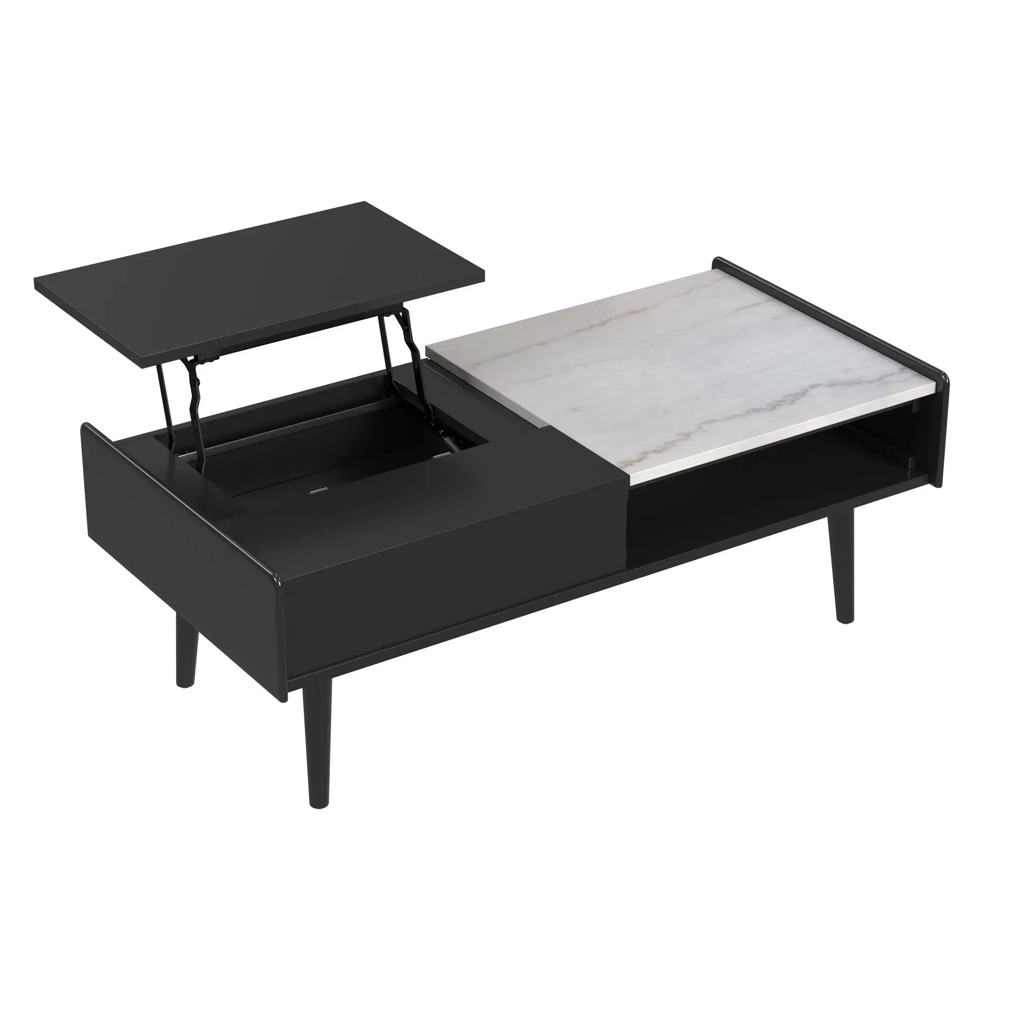 Joah Black Marble Lift Coffee Table Joah Black Marble Lift Coffee Table