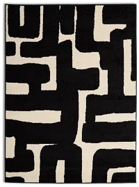 Fran Black 5x7 Area Rug
