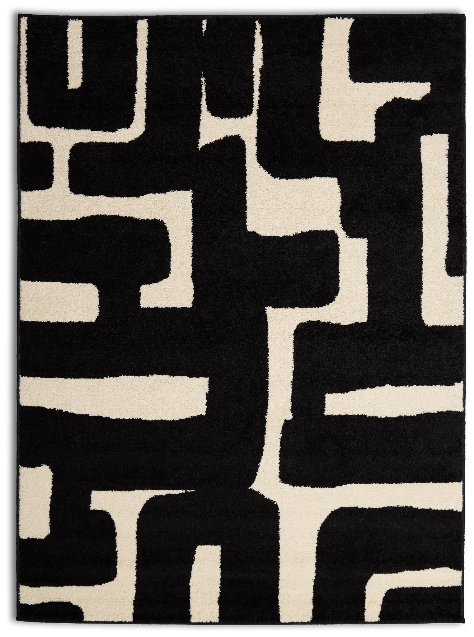 Fran Black 5x7 Area Rug Fran Black 5x7 Area Rug