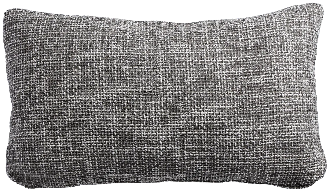 Sutt Gray Lumbar Accent Pillow
