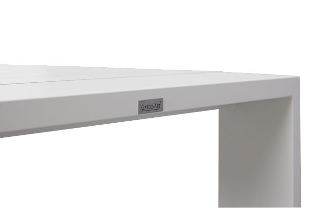 Sunrise White 65" Rectangular Table