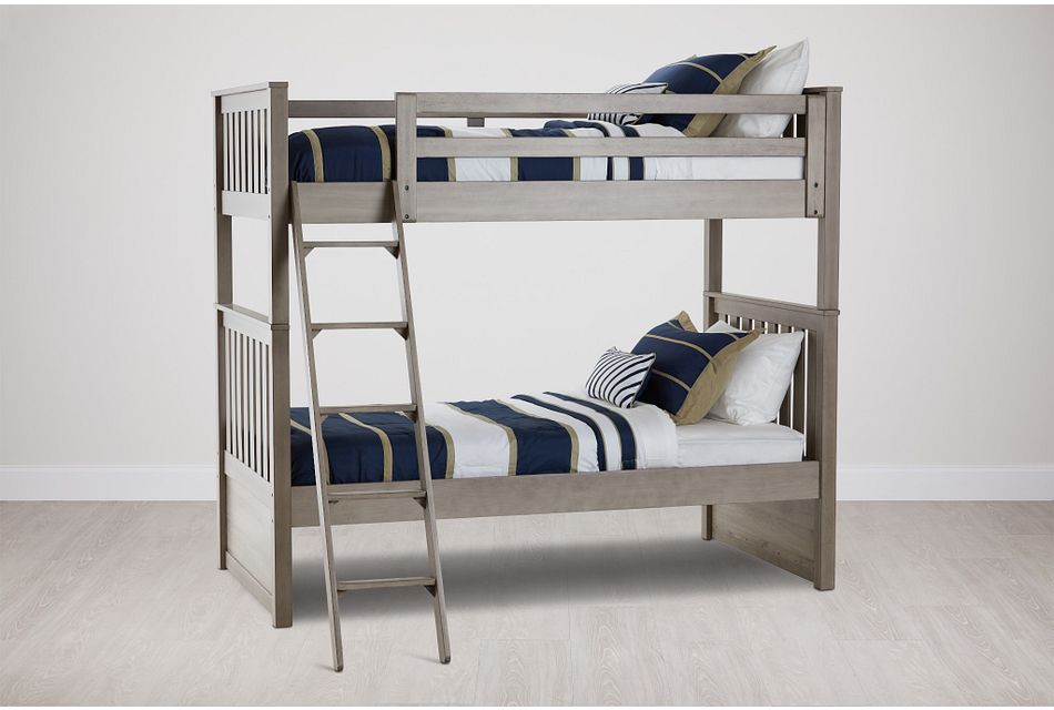 Rivercreek Gray Wood Bunk Bed Baby Kids Bunk Beds City Furniture