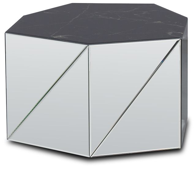 Alexia Black Mirrored Coffee Table