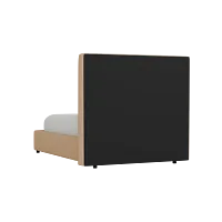 Grayton Merino Taupe 54" Upholstered Platform Bed