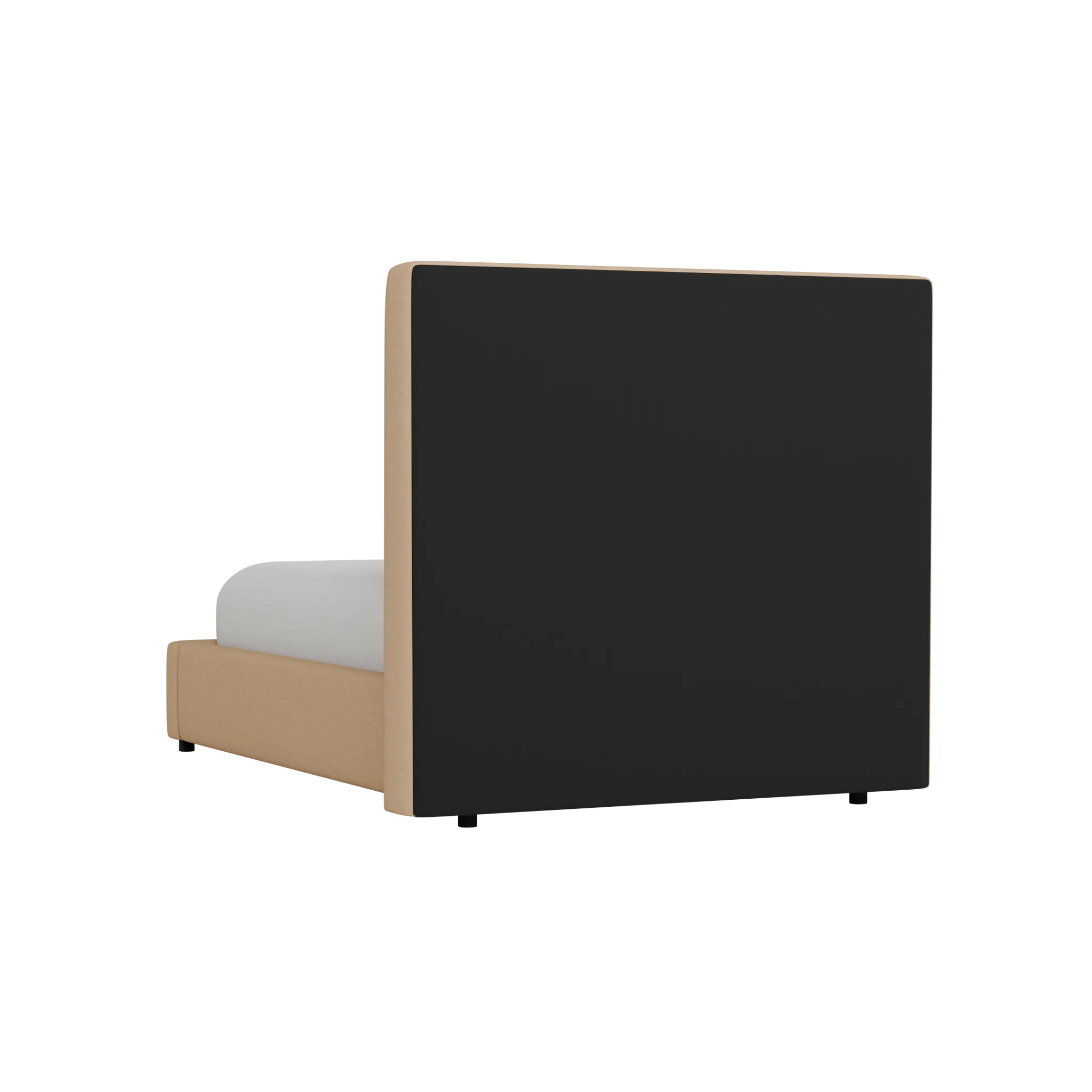 Grayton Merino Taupe 54" Upholstered Platform Bed