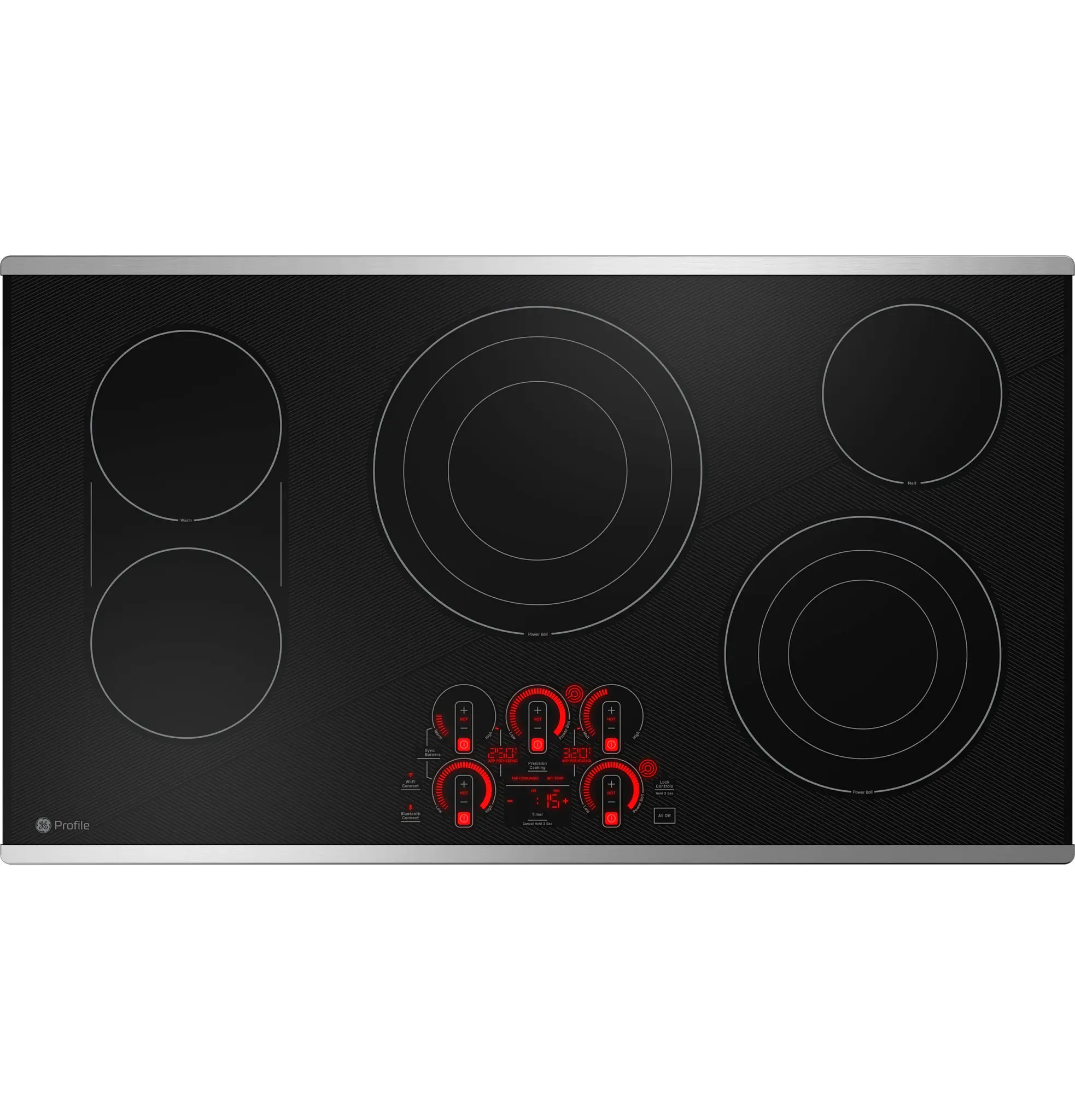Ge Profile 9036 Series Stainless Steel 36" Electric Cook Top Ge Profile 9036 Series Stainless Steel 36" Electric Cook Top