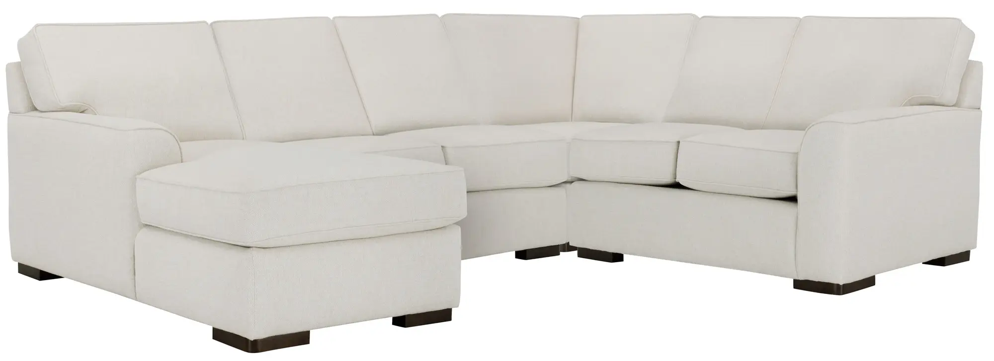 Austin White Fabric Medium Left Chaise Sectional Austin White Fabric Medium Left Chaise Sectional