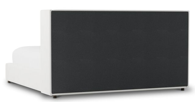 Captiva Sutton White 48" Upholstered Shelter Bed