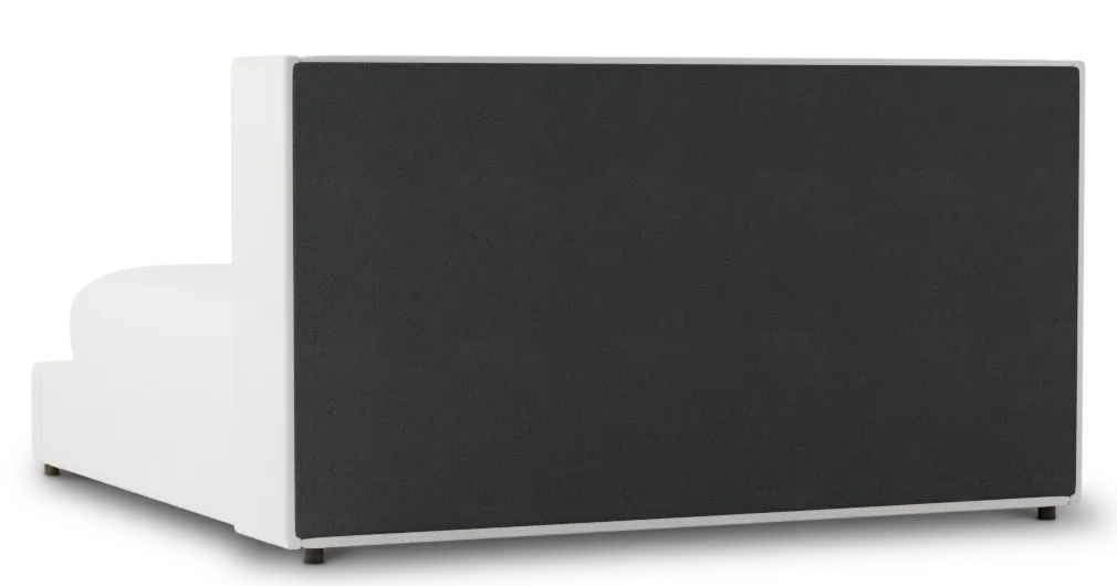 Captiva Sutton White 48" Upholstered Shelter Bed