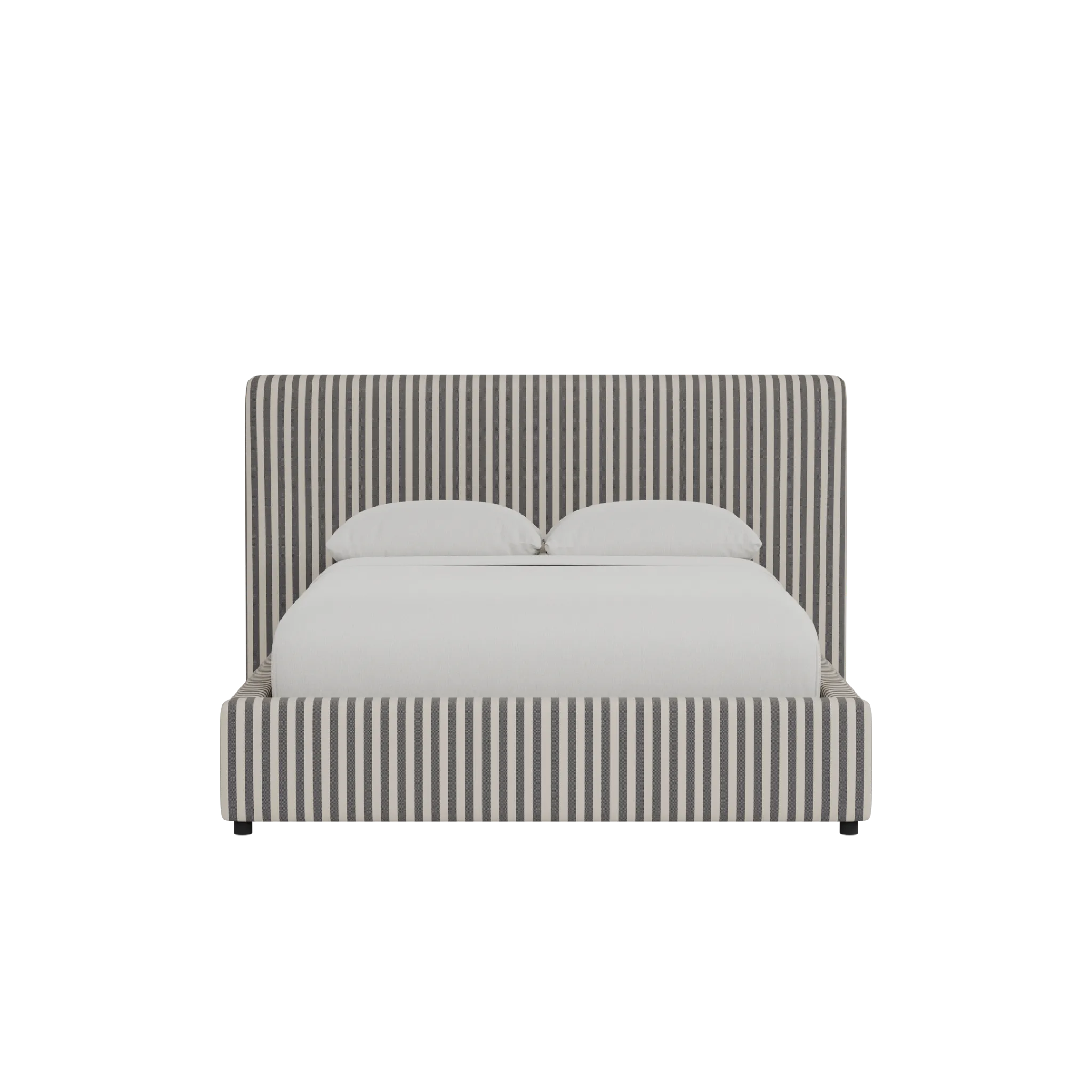 Grayton Sea Lane Dark Blue 44" Upholstered Platform Bed