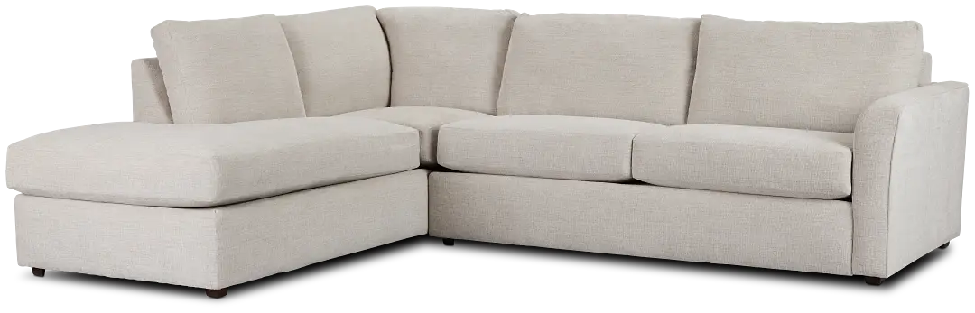 Davis Gray Micro Left Bumper Sectional Davis Gray Micro Left Bumper Sectional