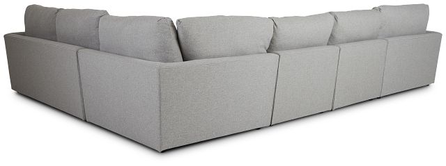 Noah Khaki Fabric Large Left Chaise Sectional