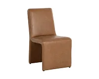 Heron Brown Lthr/vinyl Upholstered Side Chair
