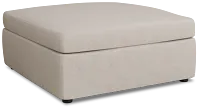 Destin Sutton Beige Fabric Cocktail Ottoman