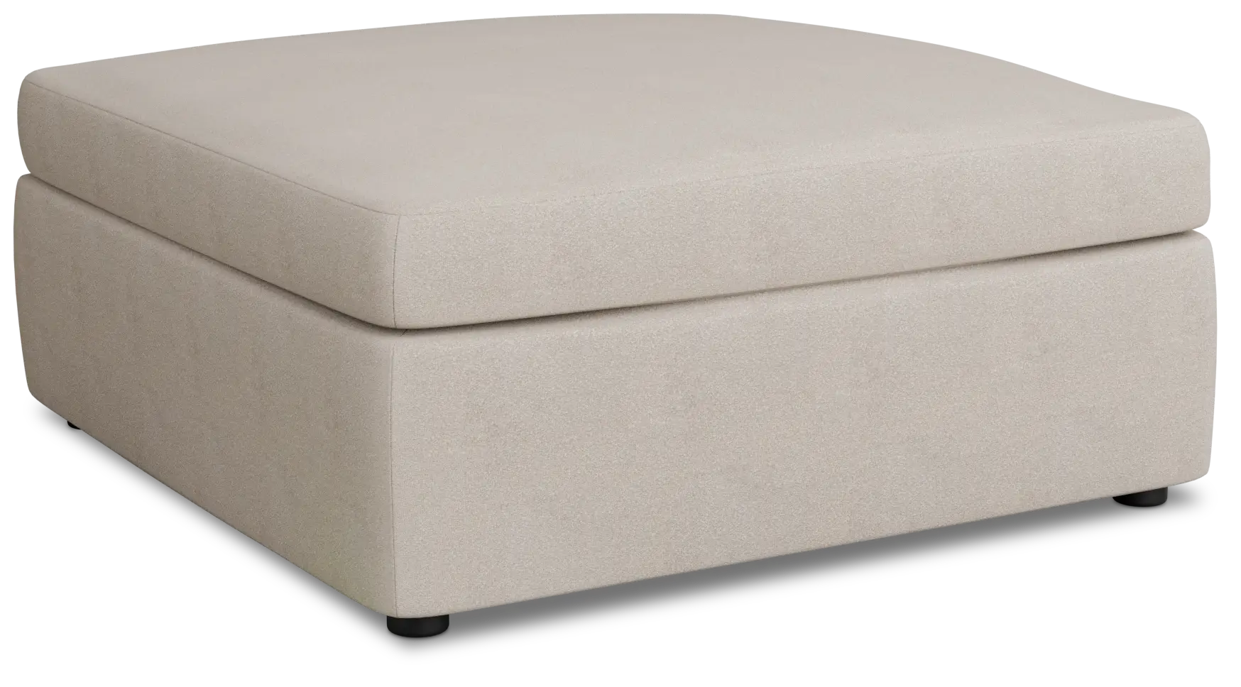 Destin Sutton Beige Fabric Cocktail Ottoman Destin Sutton Beige Fabric Cocktail Ottoman
