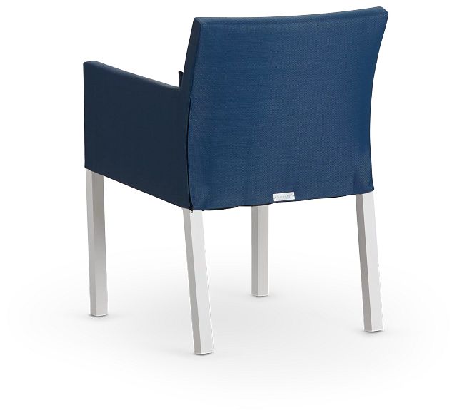 Lisbon Navy Cushioned Chair