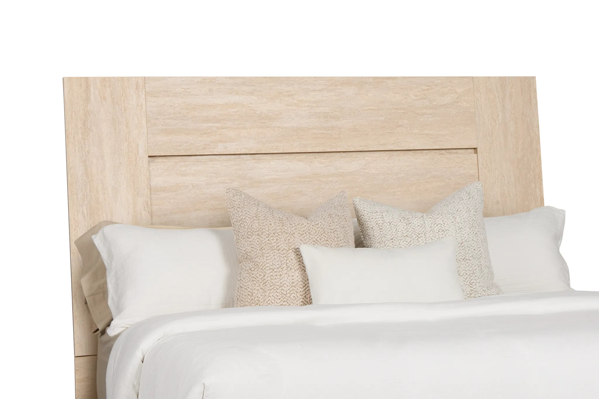 Malta Light Gray Panel Bed