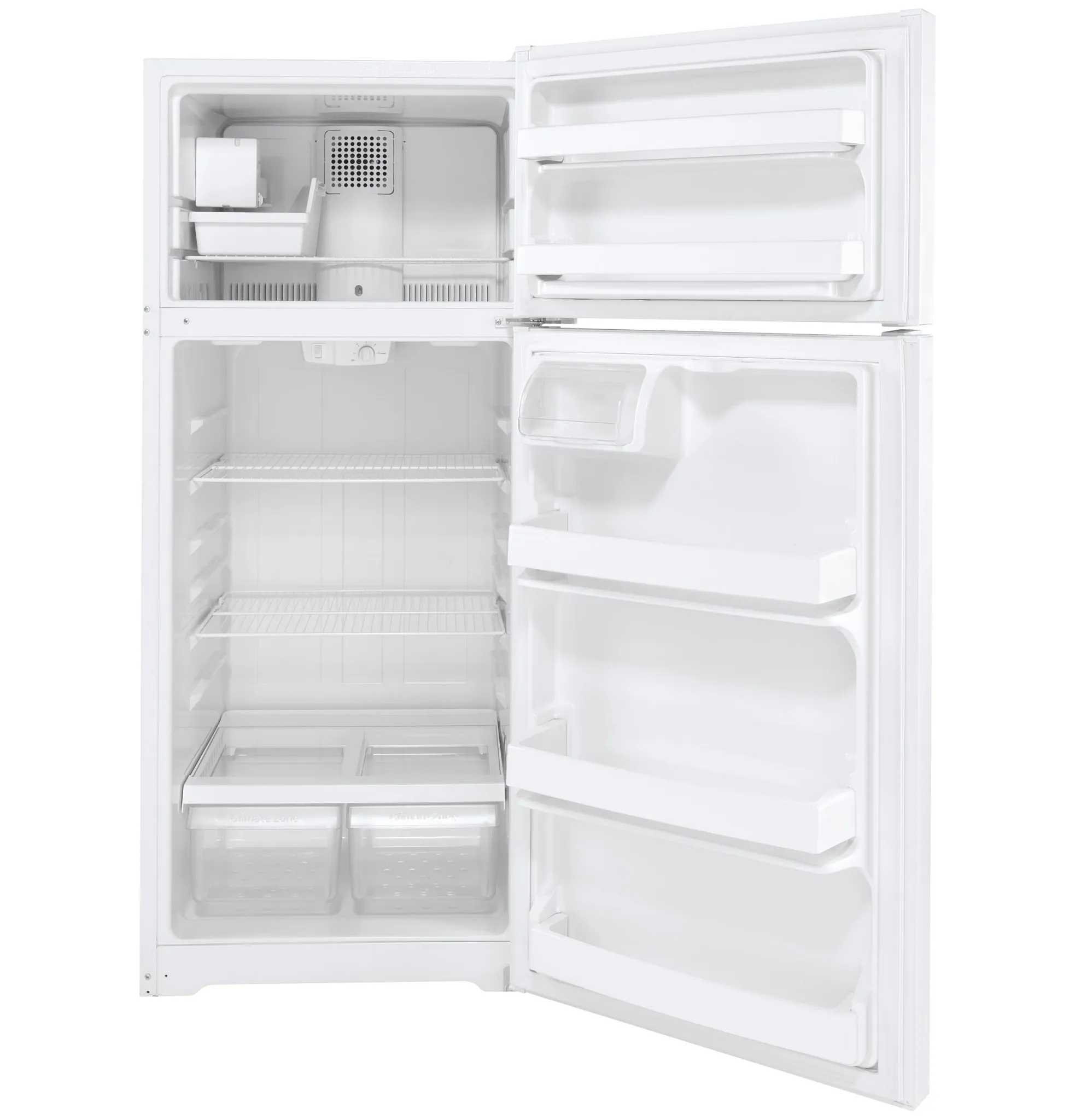 Ge 18 Series White Top Freezer Refrigerator