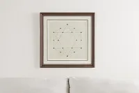 Hexagon Beige Framed Wall Art
