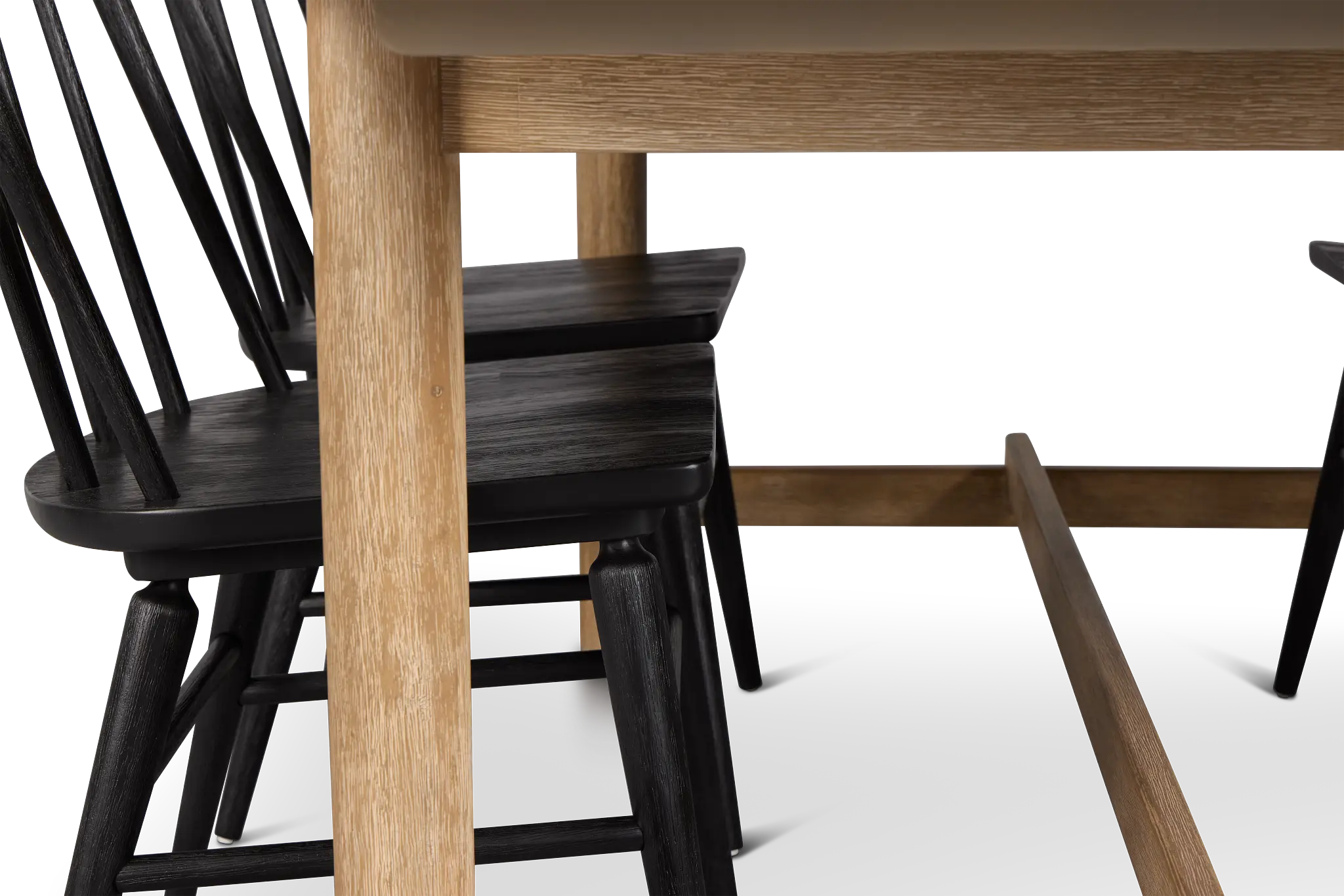 Taylor Light Tone Rect Table & 4 Wood Chairs Taylor Light Tone Rect Table & 4 Wood Chairs