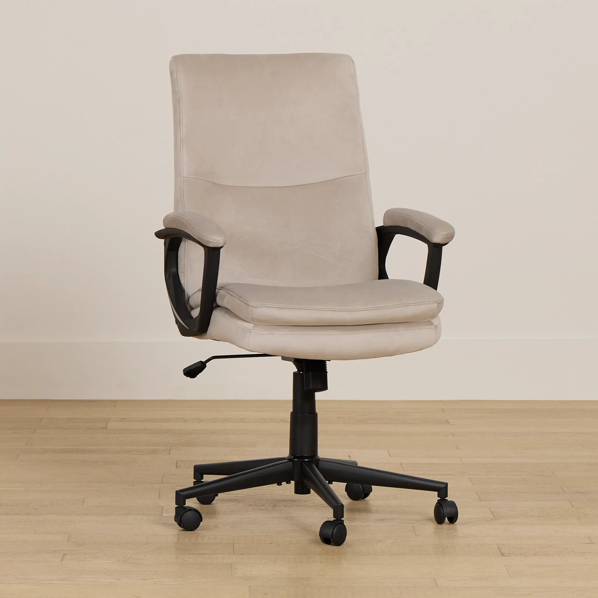 Krista Taupe Fabric Upholstered Desk Chair