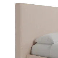 Grayton Elite Light Taupe 54" Upholstered Platform Bed