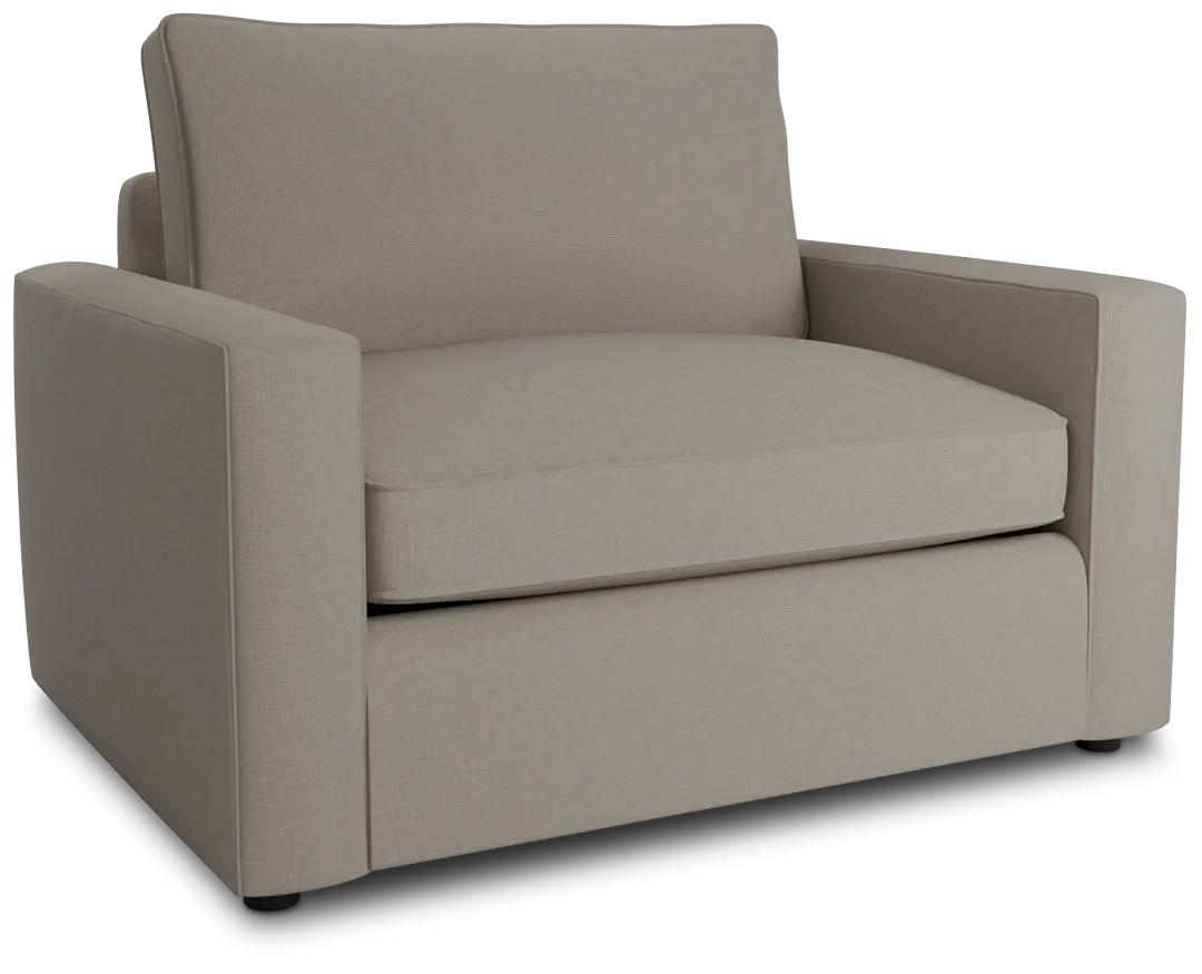 Siesta Suave Beige Fabric Cooling Memory Foam Sleeper