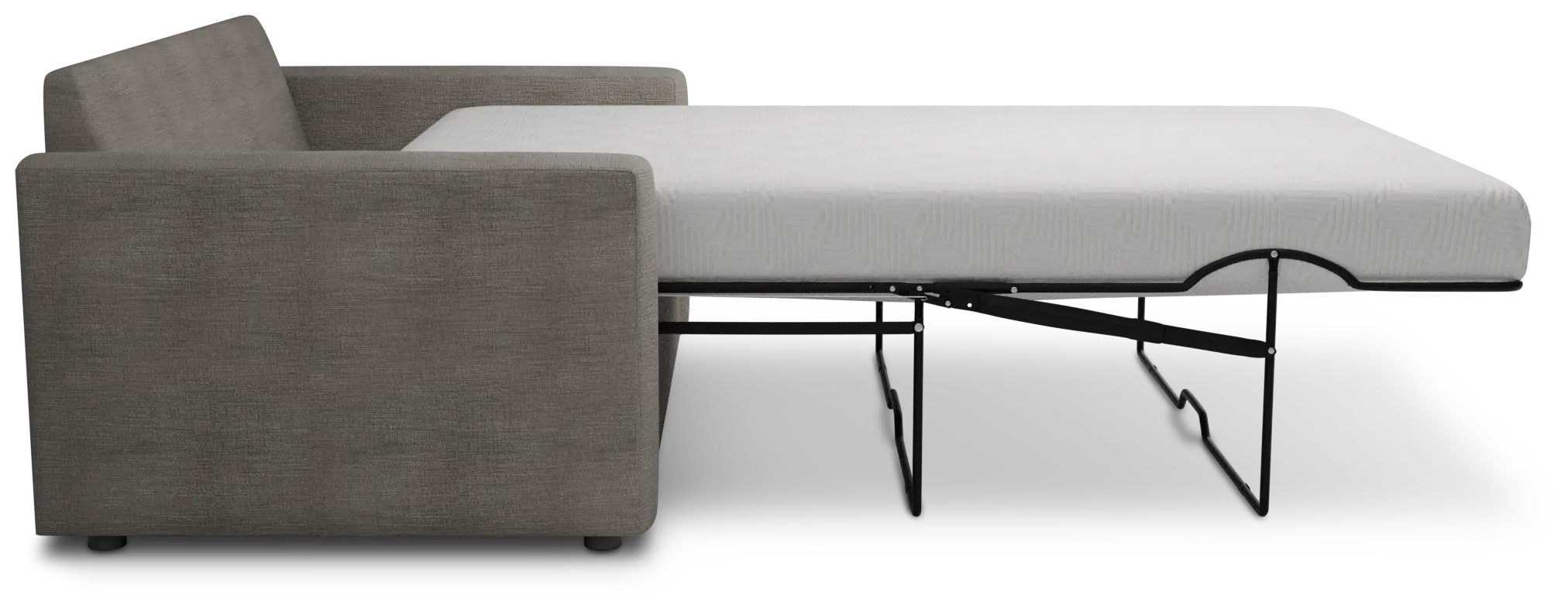 Siesta Victory Gray Fabric Memory Foam Sleeper Siesta Victory Gray Fabric Memory Foam Sleeper