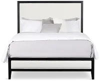 Alden Black Uph Platform Bed