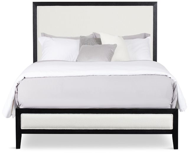 Alden Black Uph Platform Bed