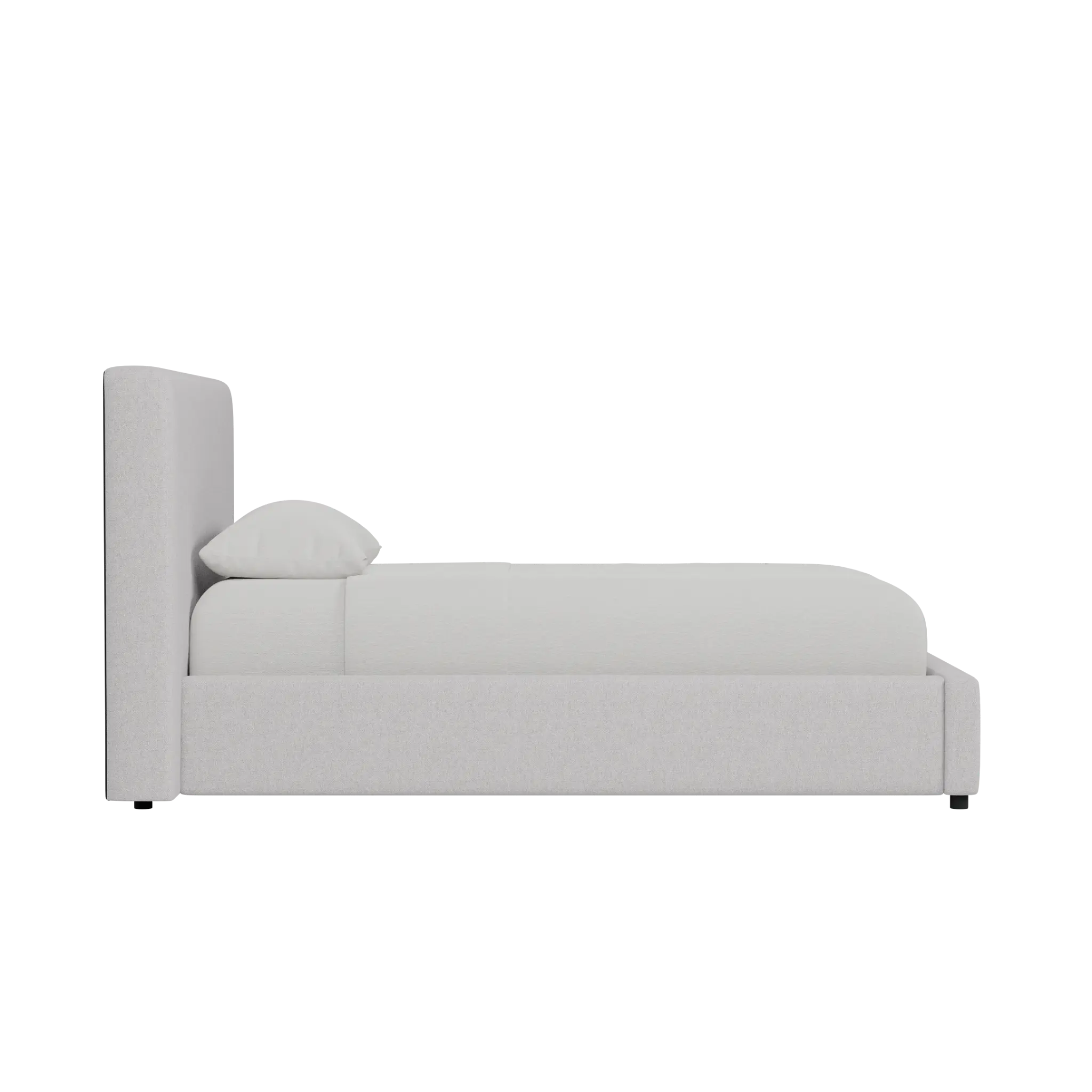 Grayton Maguire Blue 44" Upholstered Platform Bed Grayton Maguire Blue 44" Upholstered Platform Bed