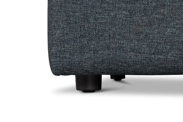 Noah Dark Blue Fabric Cocktail Ottoman