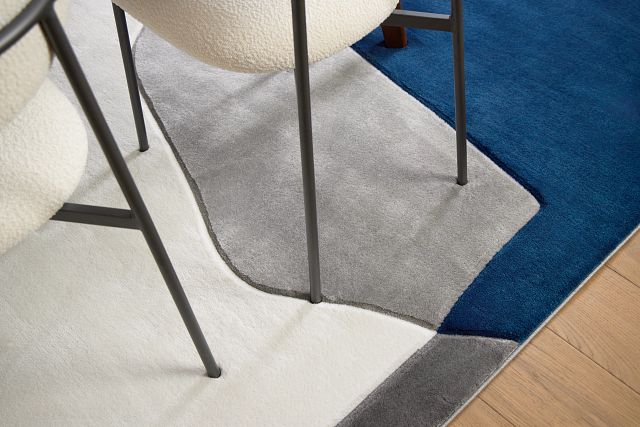 Ambler Dark Blue 8x10 Area Rug