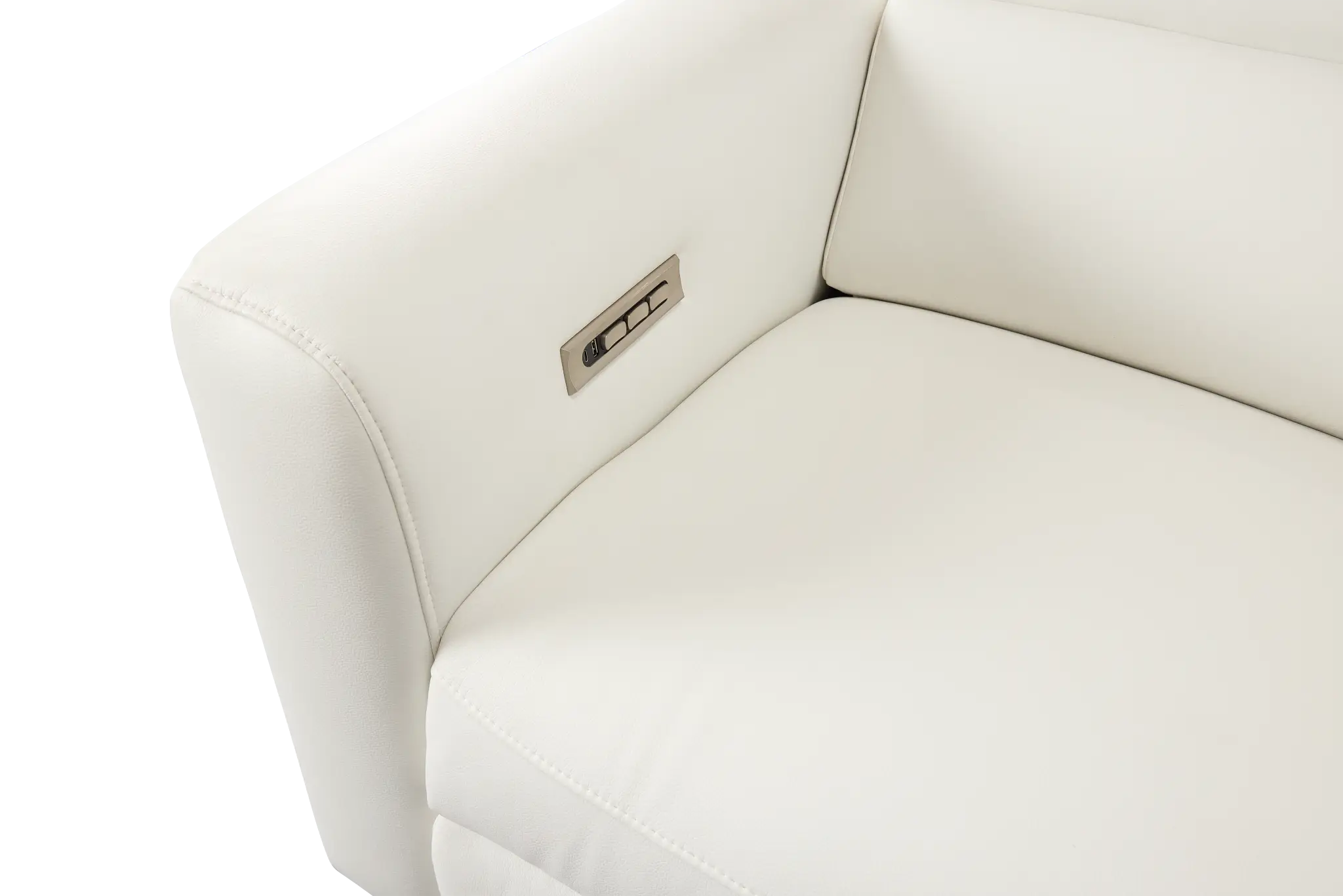 Melody White Micro Power Recliner Melody White Micro Power Recliner