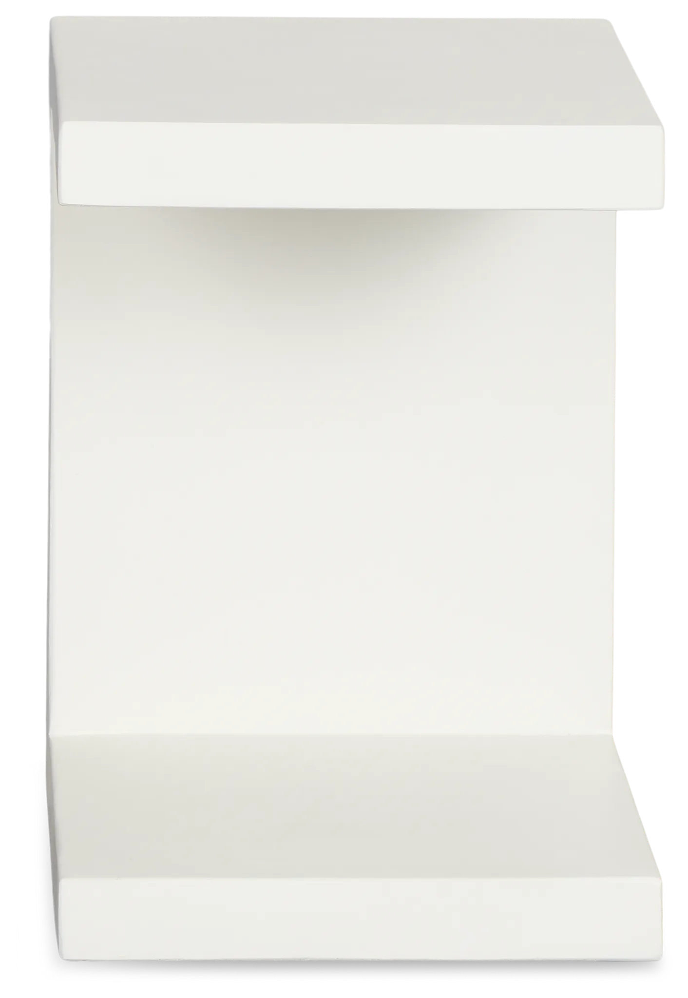 Brio White Square End Table