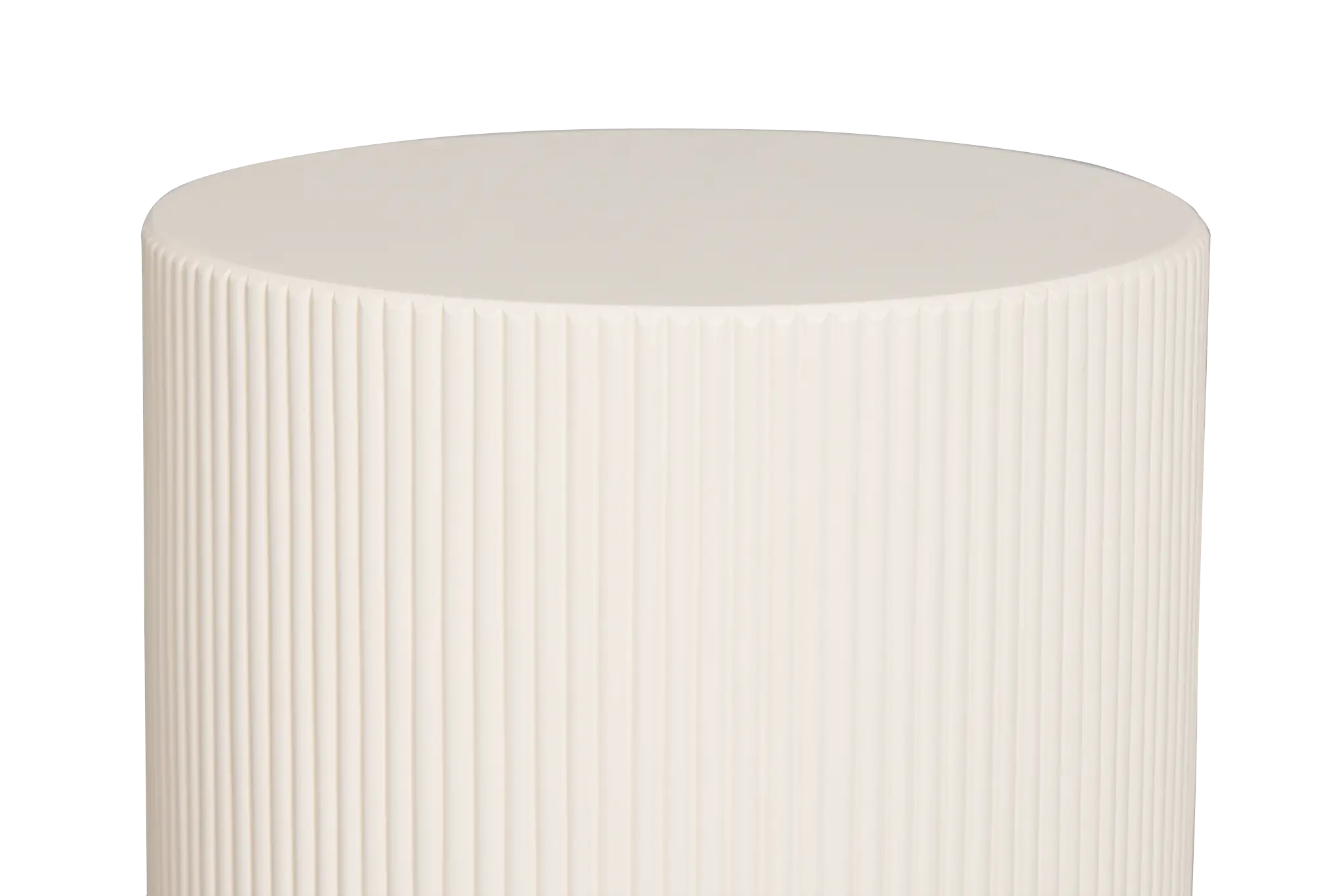 Cypress White Round End Table Cypress White Round End Table