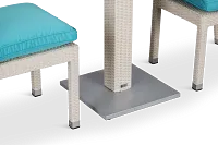 Bahia Dark Teal 27" Square Table & 2 Chairs