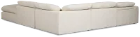 Drift Light Beige Fabric Medium Right Bumper Power Sectional