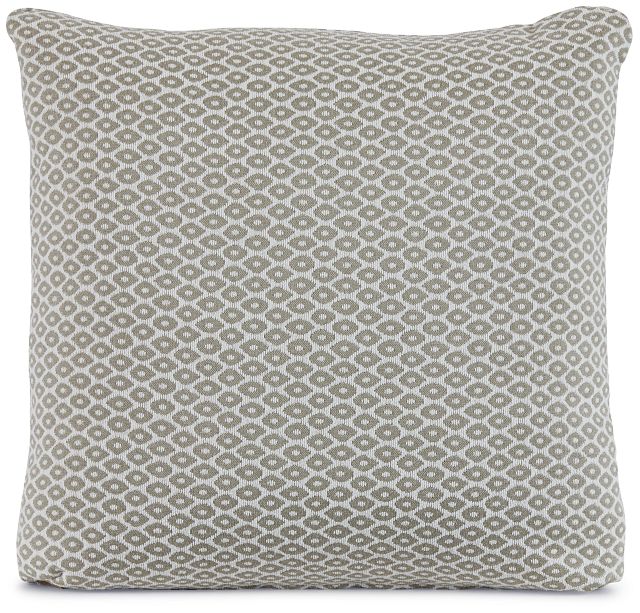 Nimbus Beige Fabric 18" Accent Pillow (1)