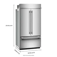 Kitchenaid 542 Series Stainless Steel 42" Built In Bottom Freezer Refrigerator