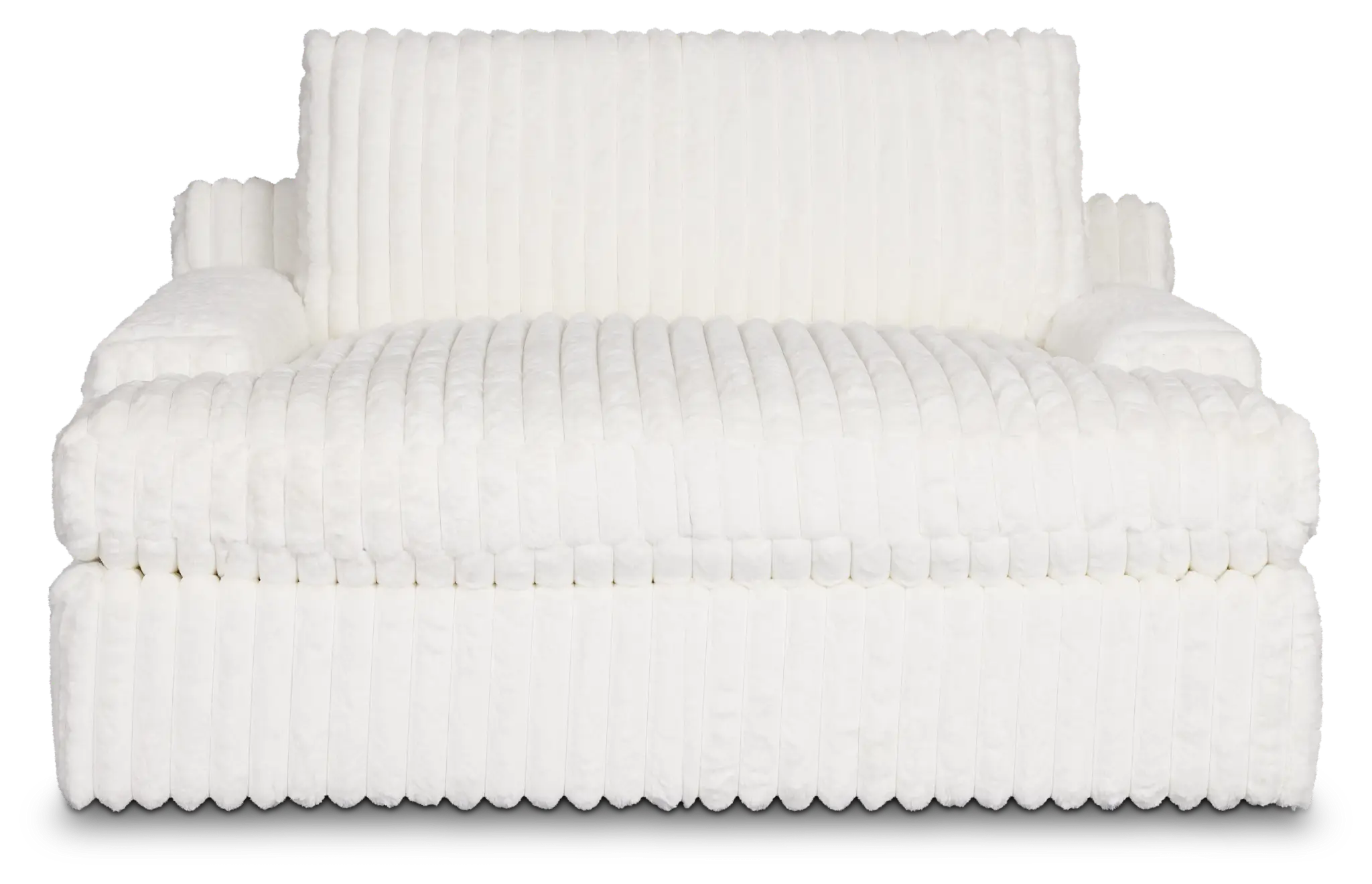 Teddy White Fabric Chaise Teddy White Fabric Chaise